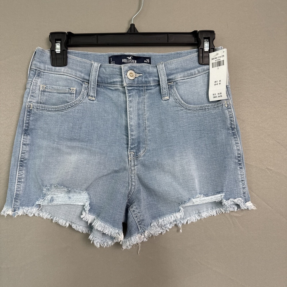 Hollister Women's Denim Shorts Blue Size 3" Inseam NEW